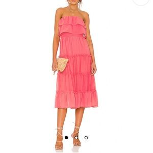 Revolve Strapless Midi Dress (worn once)